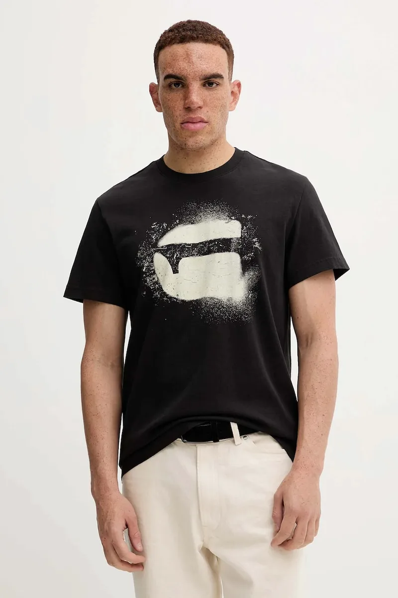 Βαμβακερό μπλουζάκι G-Star Gel print