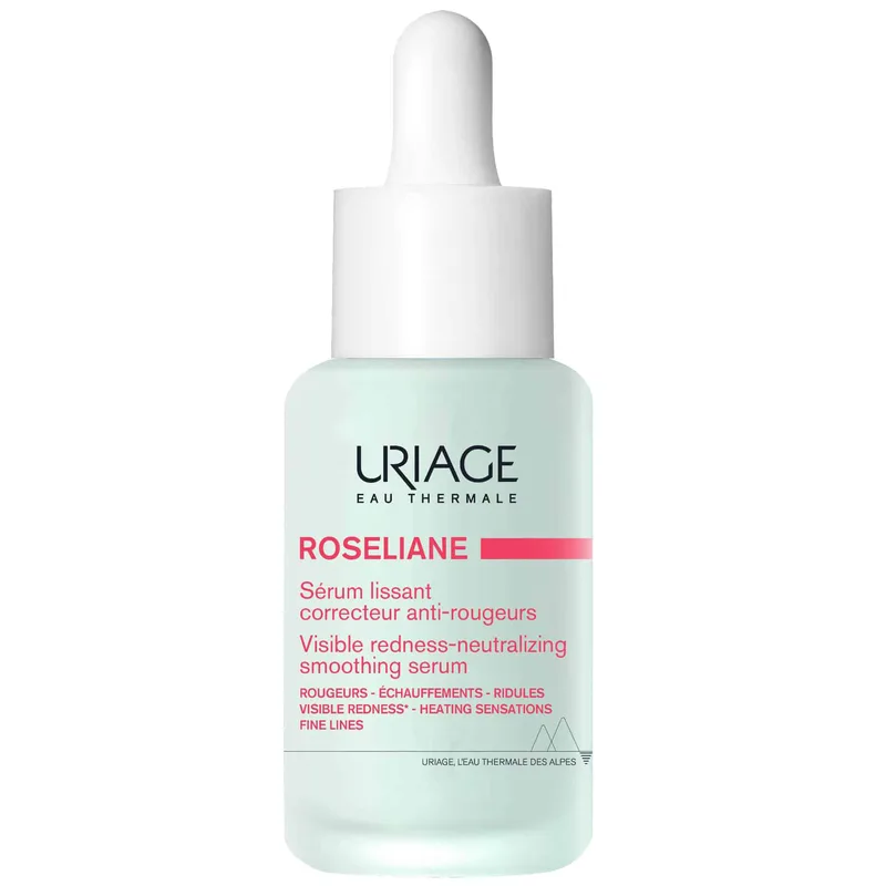 Uriage Roseliane Visible Redness-Neutralizing Smoothing Serum Ορός για την Ευαίσθητη Επιδερμίδα Κατά της Ερυθρότητας & του Inflammaging 30ml