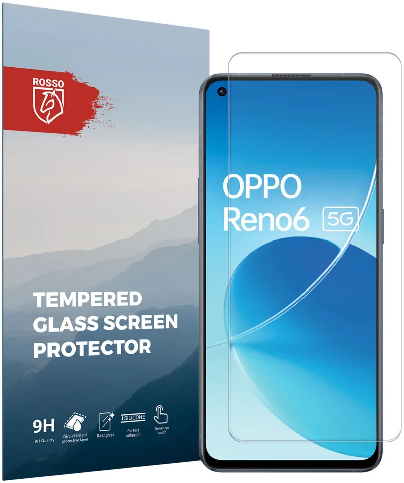 Κόκκινο Tempered Glass - Αντιχαρακτικό Προστατευτικό Γυαλί Οθόνης Oppo Reno6 5G - Clear (8719246365812)