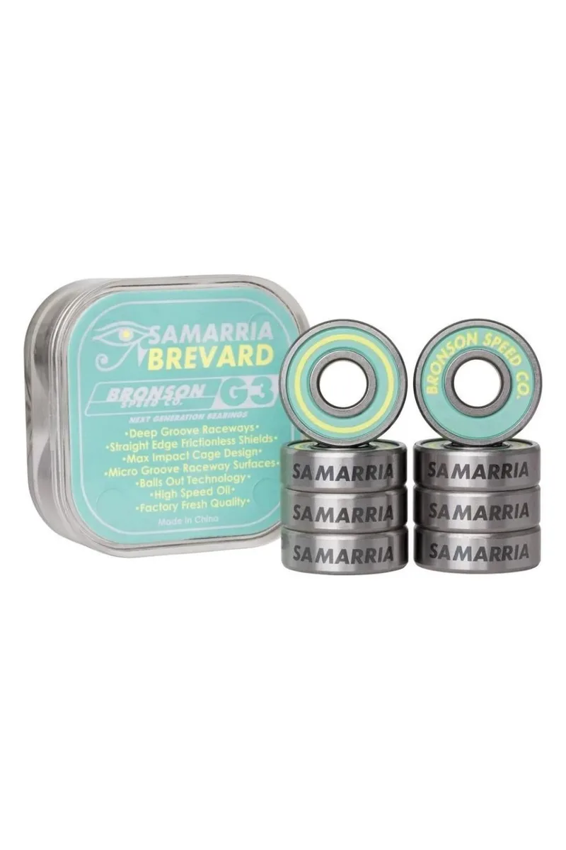 BRONSON SPEED CO Ρουλεμάν BRONSON SPEED CO. BEARINGS SAMARIA BREVARD PRO - SILVER-BSC-BEA-0413-SILVER