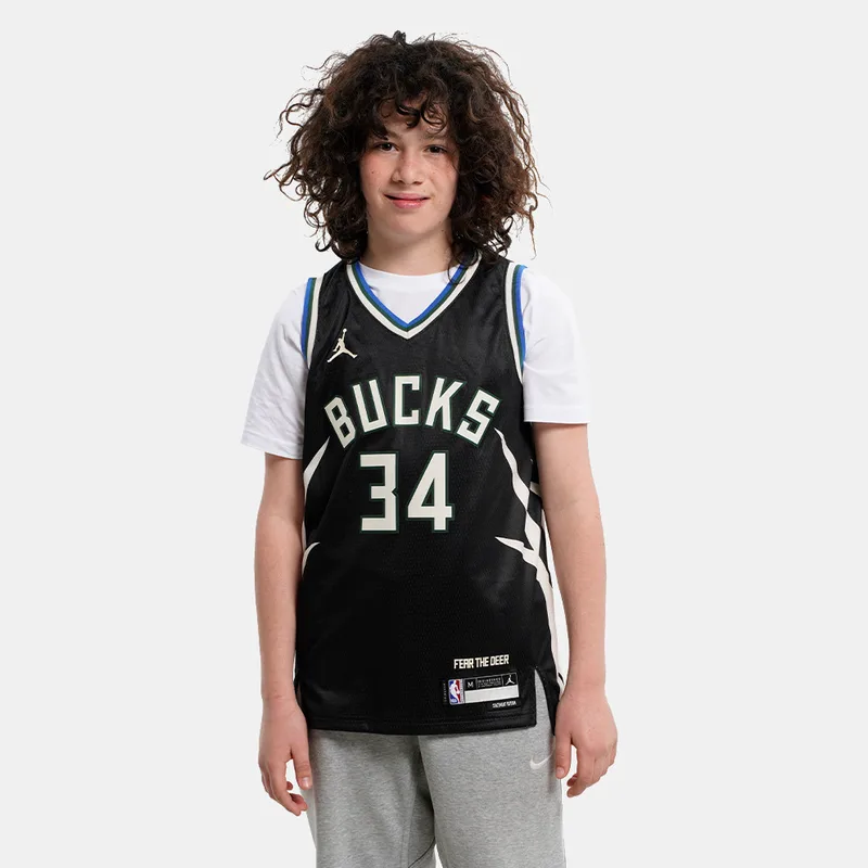 Jordan NBA Milwaukee Bucks Giannis Antetokounmpo Παιδική Μπασκετική Φανέλα (9000145039_60070)