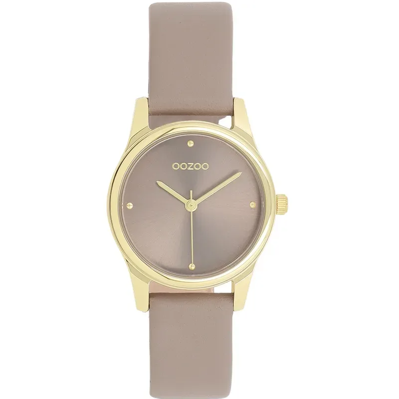 Ρολόι γυναικείο OOZOO Taupe Leather Strap C11625 C11625