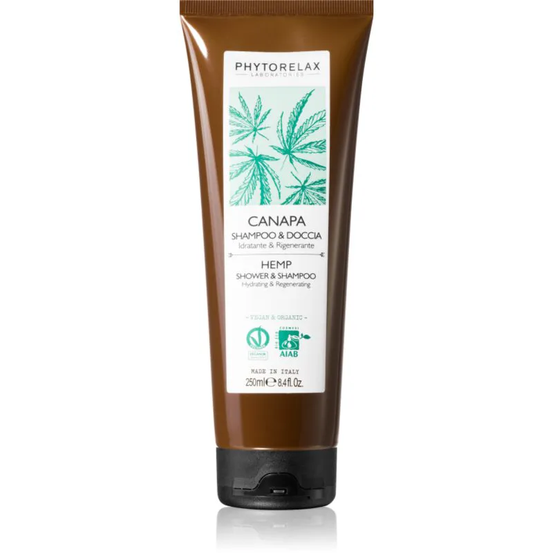 Phytorelax Laboratories Hemp σαμπουάν για ντους με αναγεννητικό αποτέλεσμα 250 ml