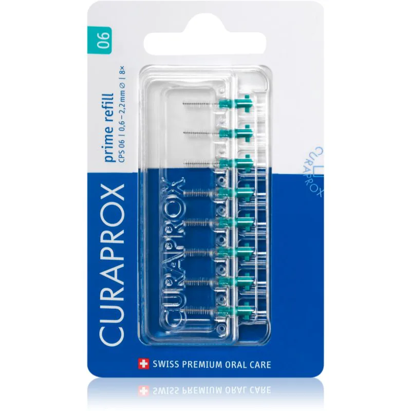 Curaprox Prime Refill ανταλλακτικά μεσοδόντια βουρτσάκια σε κυψέλη CPS 06 0,6 - 2,2 mm 8 τμχ