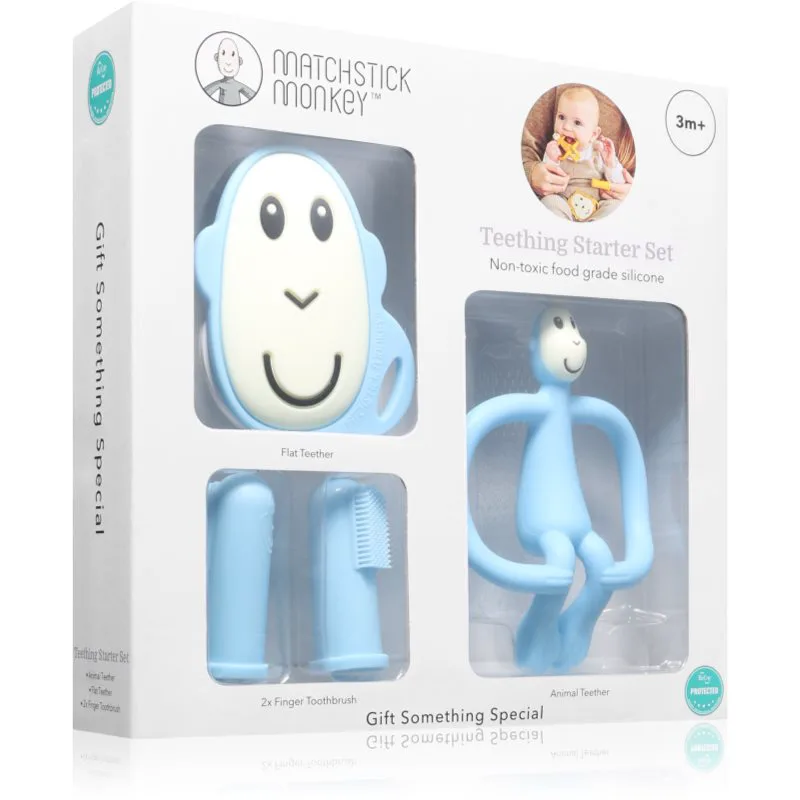 Matchstick Monkey Starter Set Monkey Light Blue σετ δώρου για παιδιά 3m+ 1 τμχ