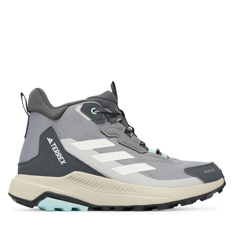 Παπούτσια πεζοπορίας adidas Terrex Anylander Mid Rain.Rdy Hiking Shoes JR6600 Γκρι