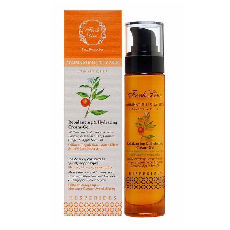 Fresh Line Εσπερίδες Ενυδατική Κρέμα Τζέλ 50ml