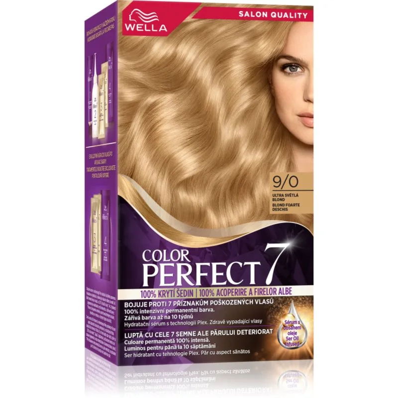 Wella Color Perfect βαφή μαλλιών απόχρωση 9/0 Extra Light Blonde 1 τμχ