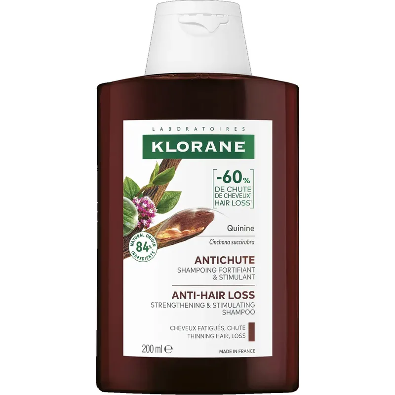 Klorane Quinine & Edelweiss Shampoo Strengthening - Thinning Hair Σαμπουάν Ενδυνάμωσης με Κινίνη & Εντελβάις, Κατά της Τριχόπτωσης 200ml