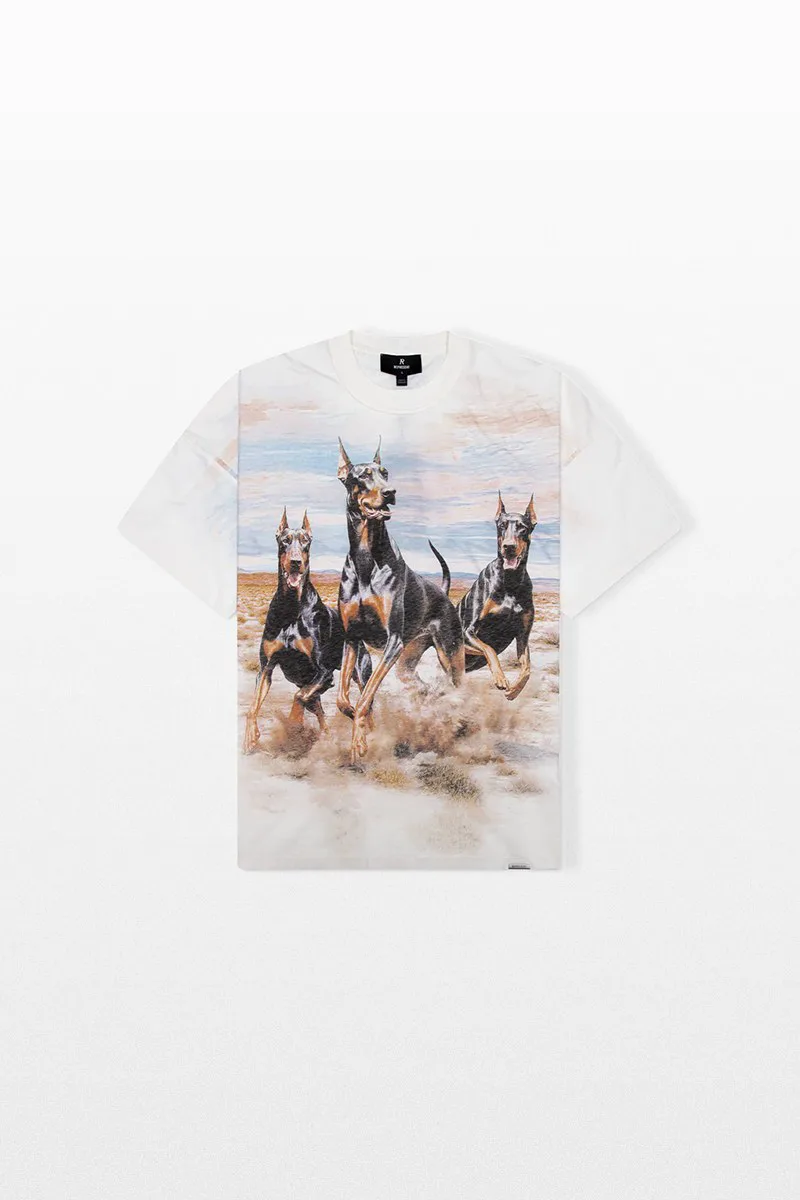 REPRESENT Ανδρικό Λευκό Western Dobermans T-Shirt