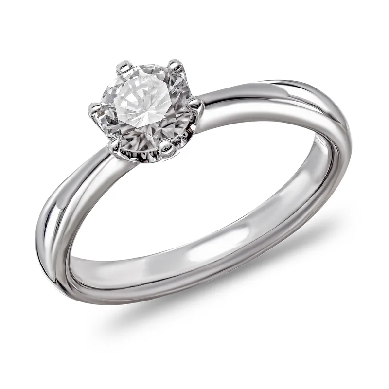 Diamond Group Δαχτυλίδι με Διαμάντι Brilliant από Λευκό Χρυσό 18 Καρατίων DDX763