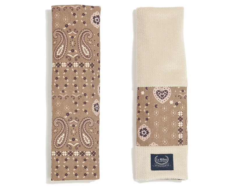 Jersey Seat Belt Cover Bandana Mocca