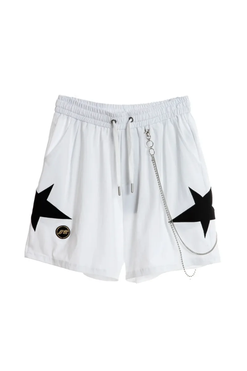 MOD WAVE MOVEMENT Unisex Βερμούδα Star Design - Λευκή-JT092040219-WHITE