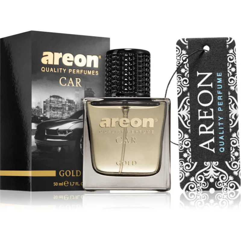Areon Parfume Χρυσό αποσμητικό χώρου γιατο αυτοκίνητο 50 μλ