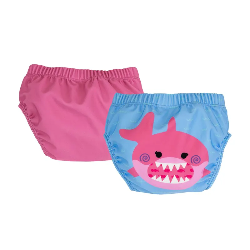 Σετ 2τμχ Μαγιό Πάνα 12-24μηνών Ροζ Shark Zoocchini ZOO12114 (Μέγεθος: 12-24 Μηνών) - Zoocchini - ZOO12114-12-24M