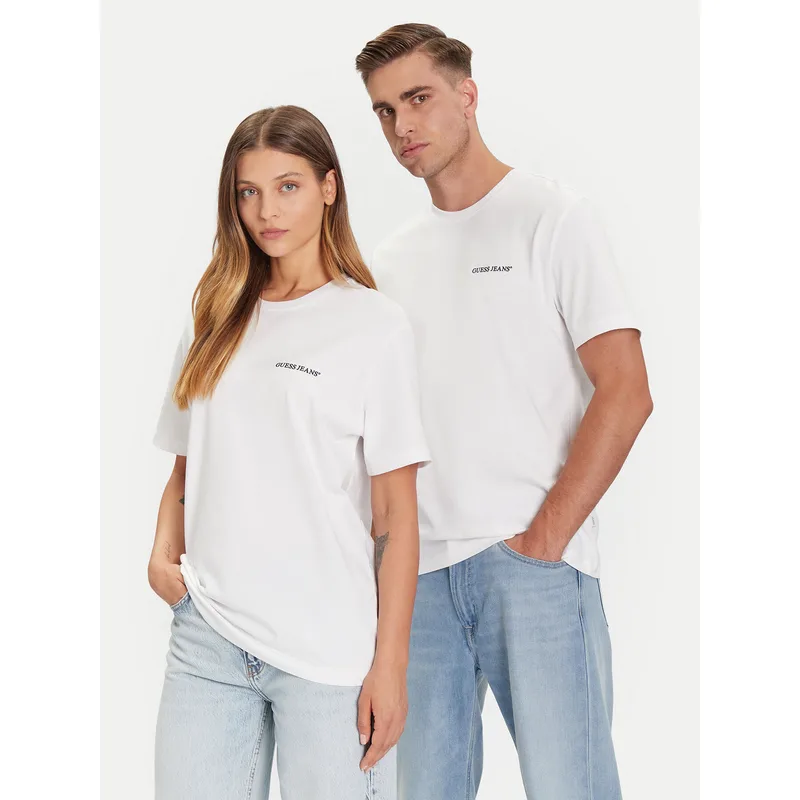 Guess Jeans T-Shirt M5BI78 K8FQ4 Λευκό Regular Fit