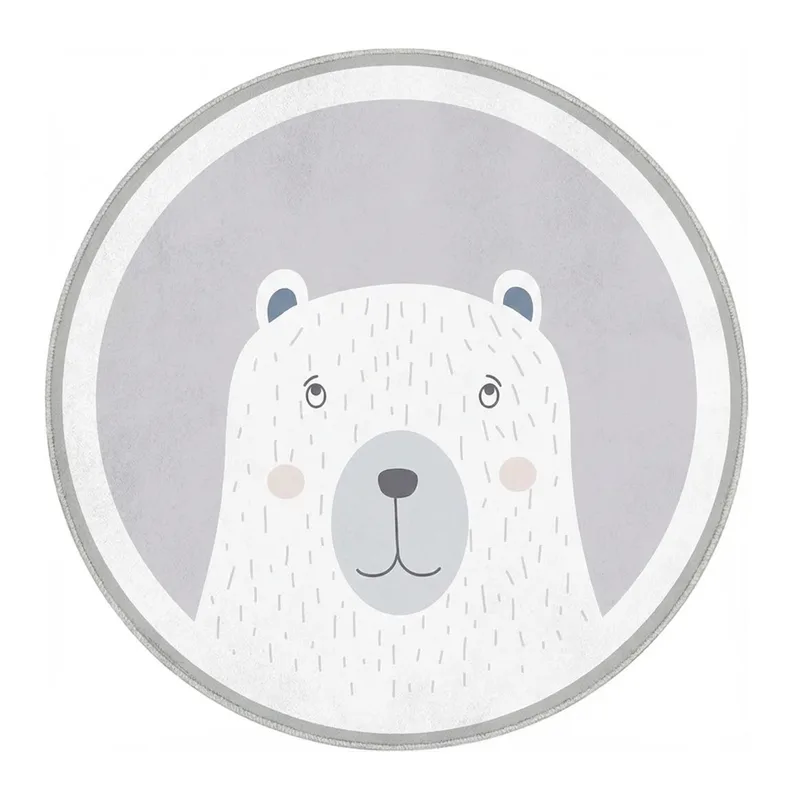 Giggles & Co. Στρογγυλό Βρεφικό Χαλί “Nordic Bear” – Μαλακό 3εκ. (Ø200 εκ.)
