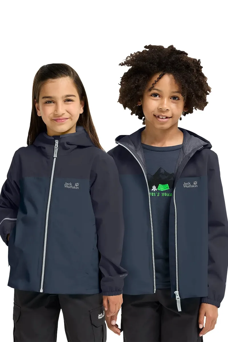 Jack Wolfskin αδιάβροχο μπουφάν παιδικό ADVENTURETRIBE 2L JKT K