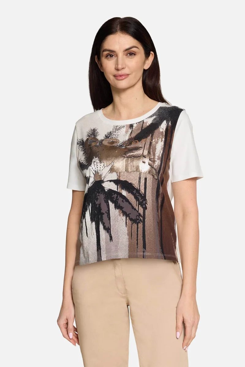 So Cosy γυναικείο T-shirt με print - 2434/8090 Καφέ