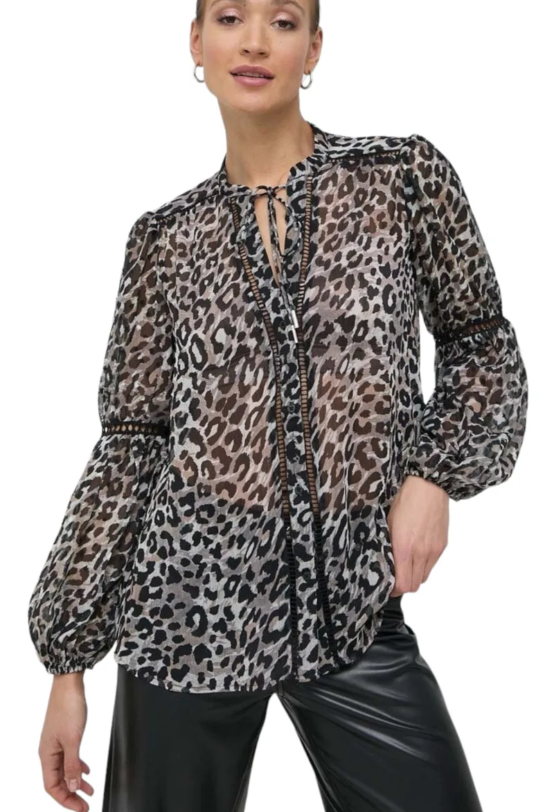 Τουνίκ Guess Josette Φλοράλ Με Μακρύ Μανίκι W3RH56WDW-P22W Γυναικείο
