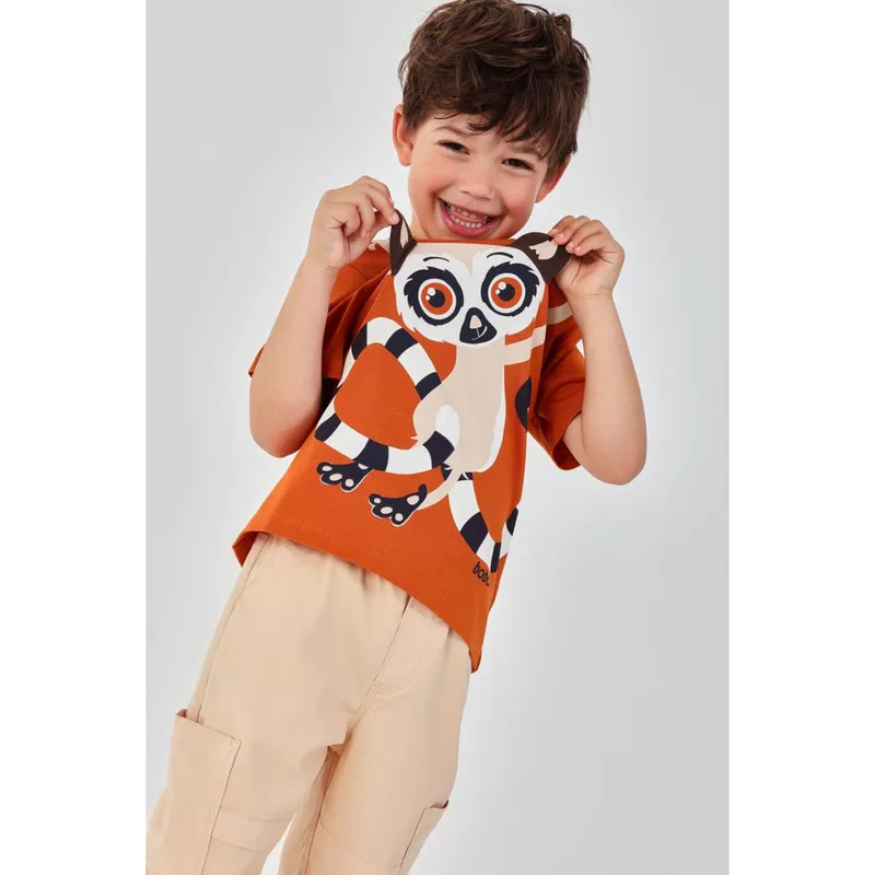 Μπλούζα μακό αγόρι Boboli-533157-7457-Orange
