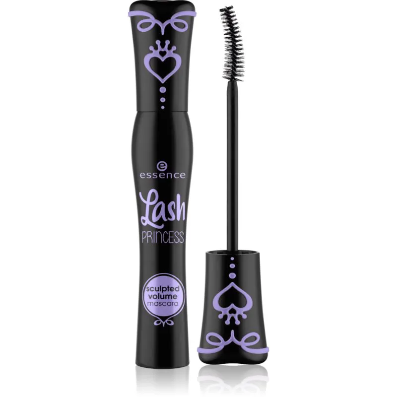 essence Lash PRINCESS αναδιαμορφωτική μάσκαρα για όγκο και γυριστές βλεφαρίδες απόχρωση Black 12 ml