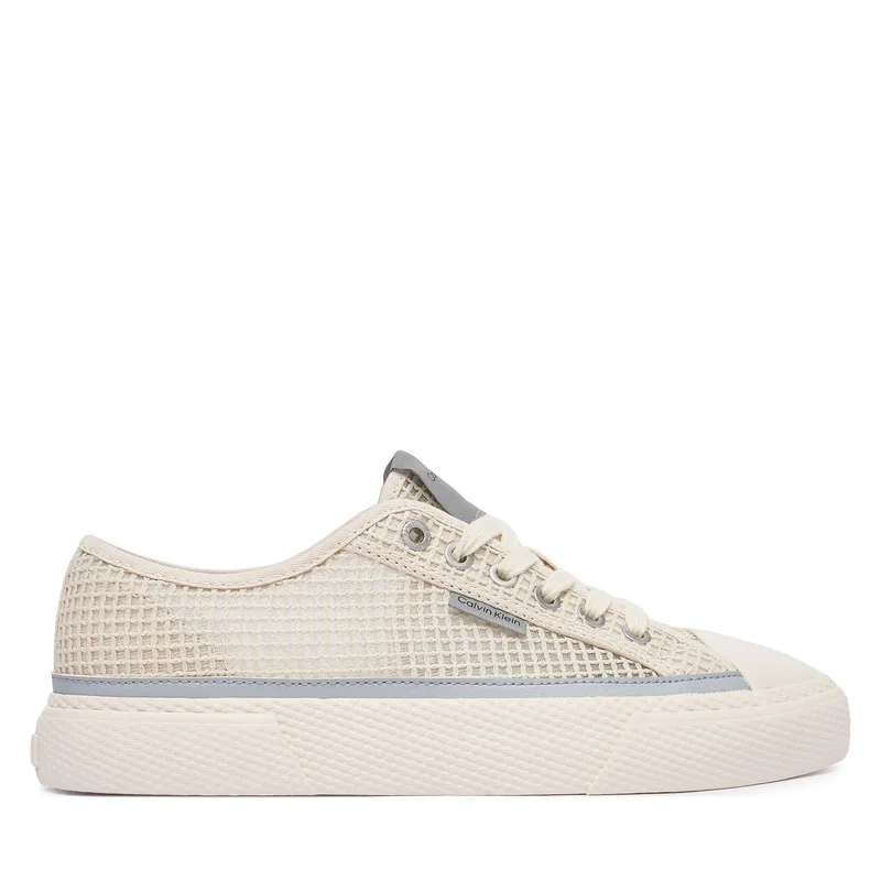 Sneakers Calvin Klein Vulc Laceup Low Raffia HW0HW03082 Μπεζ