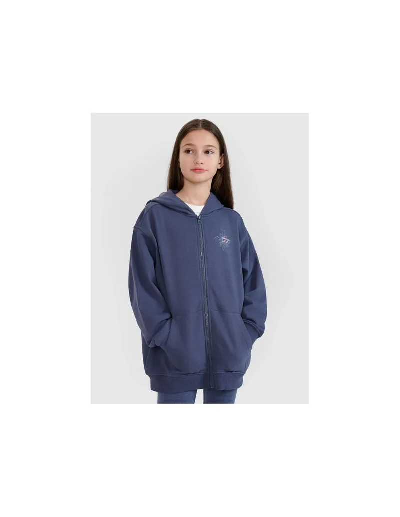 Girls' sweatshirt with a hood 4F 4FJWSS25TSWSF148222S