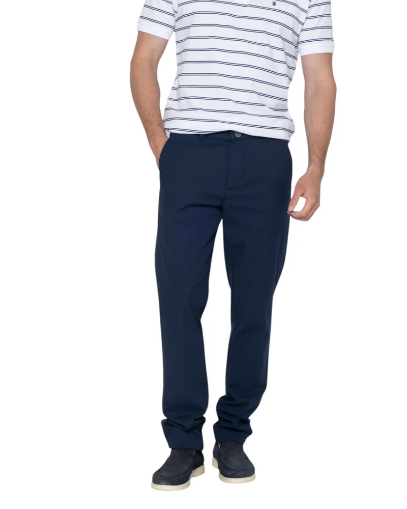 The Bostonians Ανδρικό Παντελόνι Chinos Dobby 3CN1699T41A|B166BL Μπλε