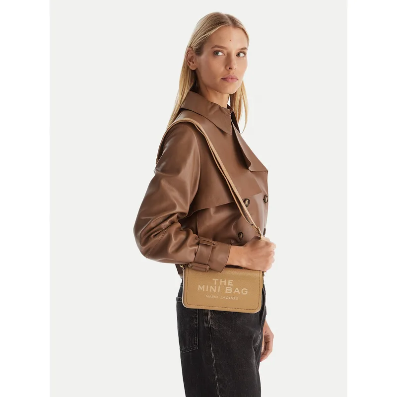 Τσάντα Marc Jacobs The Leather Mini Bag 2S4SMN080S02 Καφέ