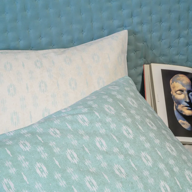 Μαξιλαροθήκες Ζεύγος 50X70 Melinen Casual River Aqua (50x70)