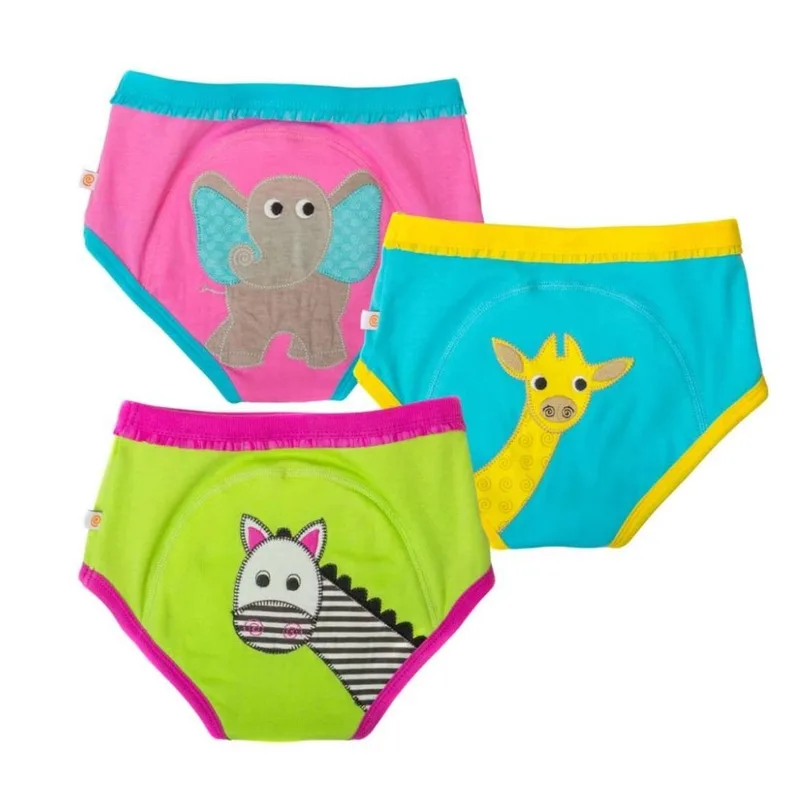 Σλιπ Εκπαιδευτικά (Σετ 3τμχ) Zoocchini Safari Friends Girls 2-3 Ετών 2-3 Ετών