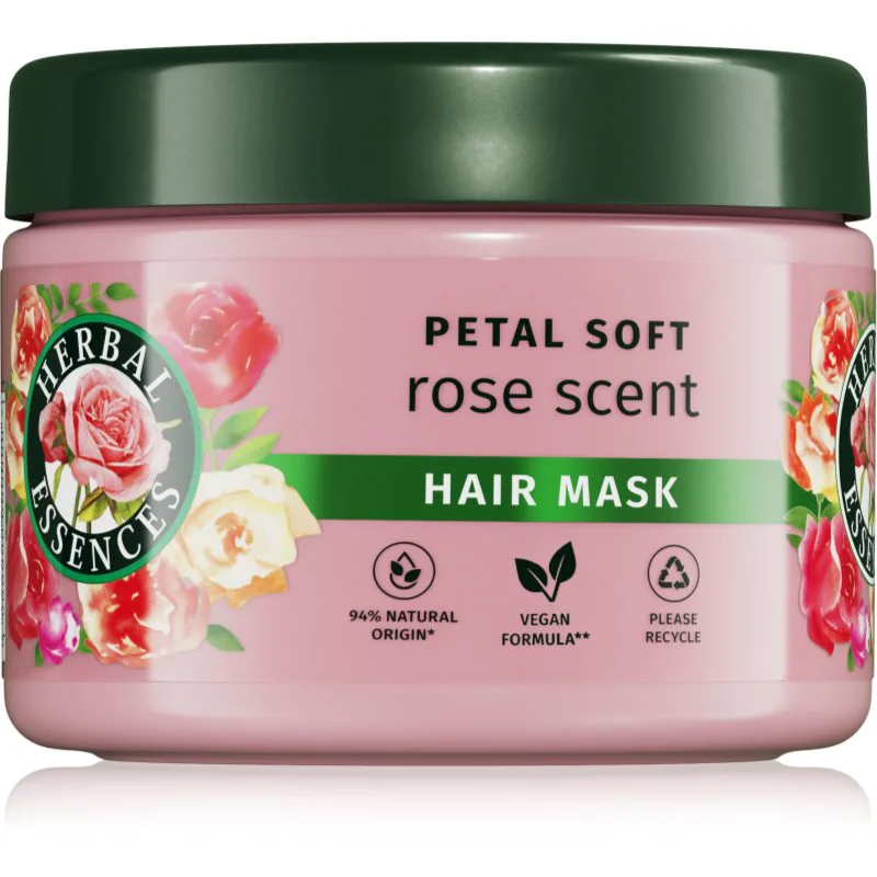 Herbal Essences Rose Scent Petal Soft Θρεπτική μάσκα για ξηρά μαλλιά 300 ml