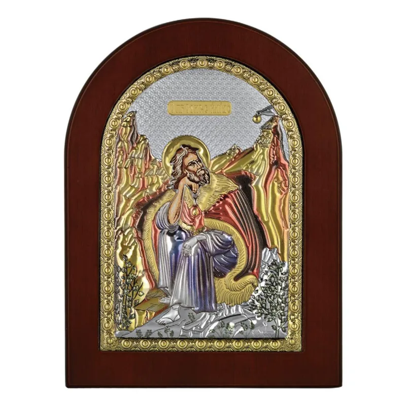 Ασημένια Εικόνα του Προφήτη Ηλία MA-E1128-X-C
