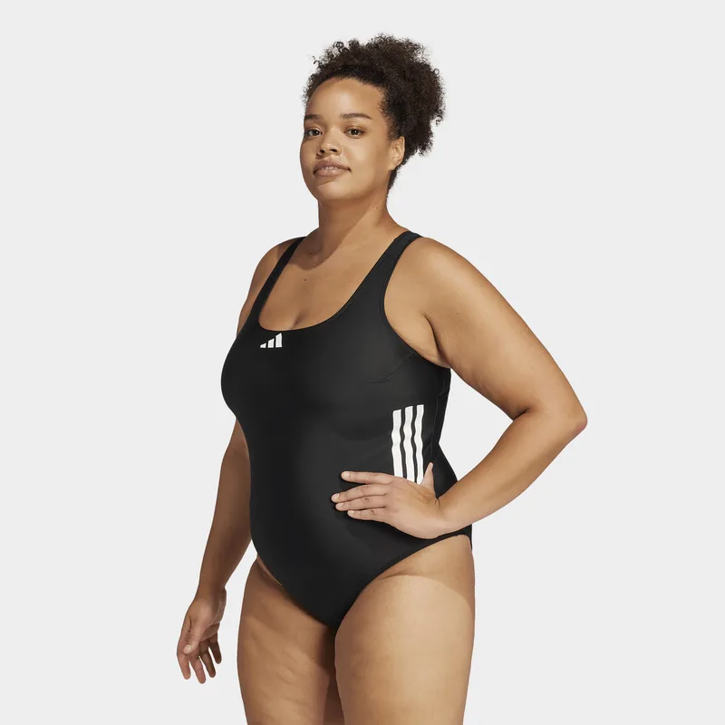 adidas 3-Stripes C-Back Swimsuit (Plus Size) Γυναικείο Ολόσωμο Μαγιό (9000223321_22872)