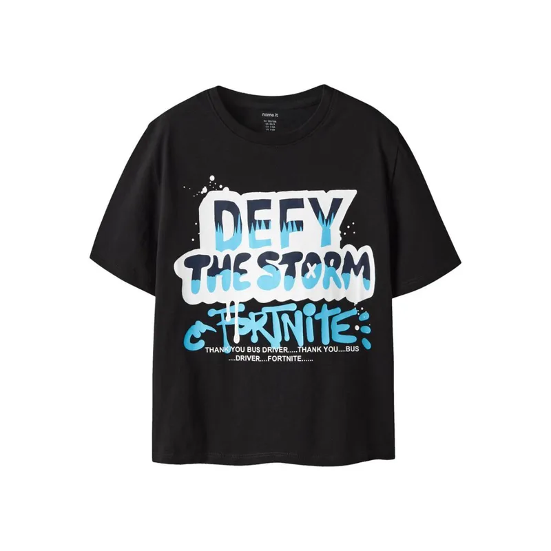 Μπλούζα μακό αγόρι FORTNITE name it-13254198-Black