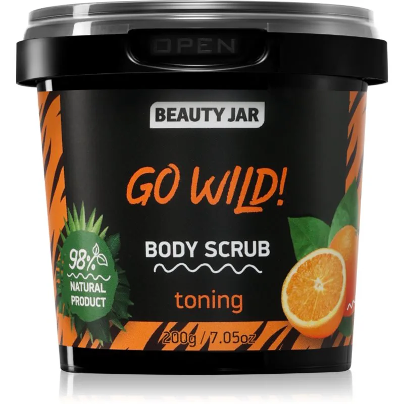 Beauty Jar Go Wild! ενυδατική απολέπιση σώματος με αναζωογονητική δράση 200 γρ