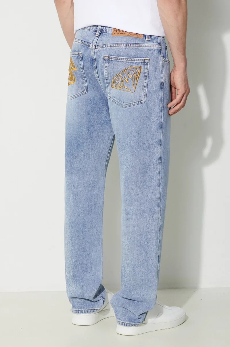 Τζιν παντελόνι Billionaire Boys Club Diamond & Dollar Embroidered Denim