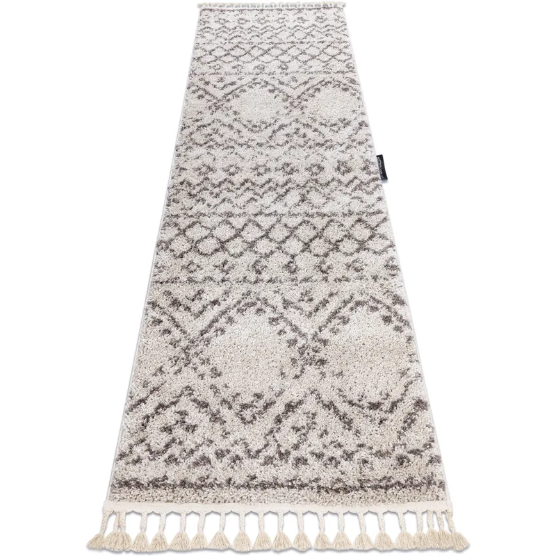 Χαλιά Rugsx Χαλί, Δρομέας BERBER RABAT κρέμα - 70x300 cm