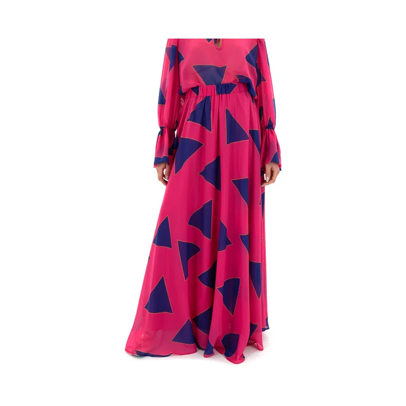 Μακρυές φούστες C.manolo PRINTED ELASTIC WAIST MAXI SKIRT WOMEN