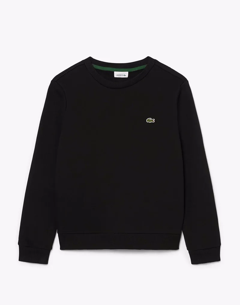 LACOSTE ΜΠΛΟΥΖΑ ΦΟΥΤΕΡ ΜΜ CORE FLEECE CREW 3SJ2898-031 Black