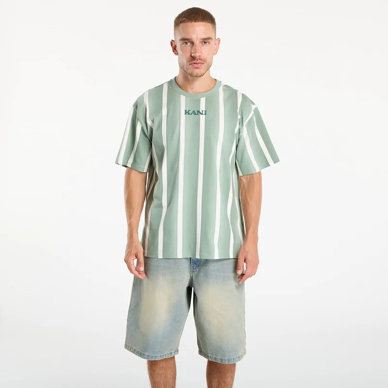 T-shirt Karl Kani Retro Gradient Stripes T-Shirt Green XL