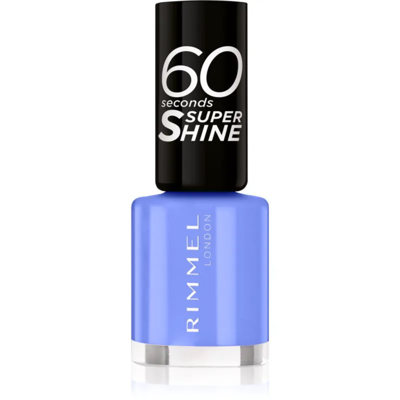 Rimmel 60 Seconds Super Shine βερνίκι νυχιών απόχρωση 856 Blue Breeze 8 ml