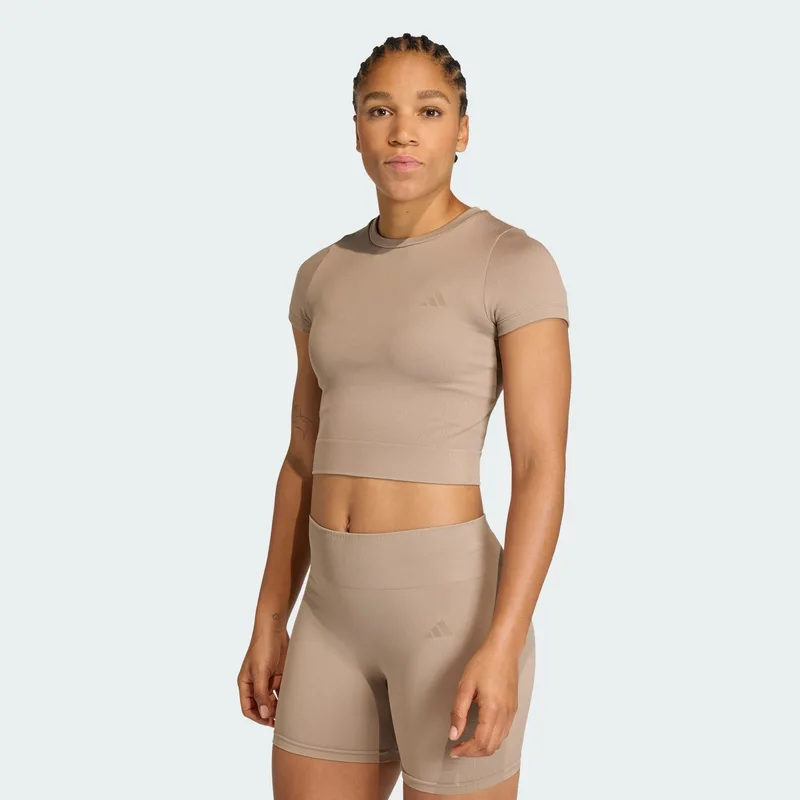 adidasorkout Essentials Knit Γυναικείο Cropped T-Shirt (9000259364_68053)
