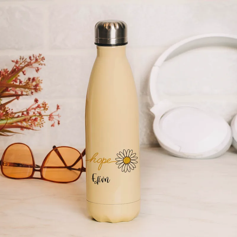 Hope - Μπουκάλι Θερμός 500ml - Κίτρινο