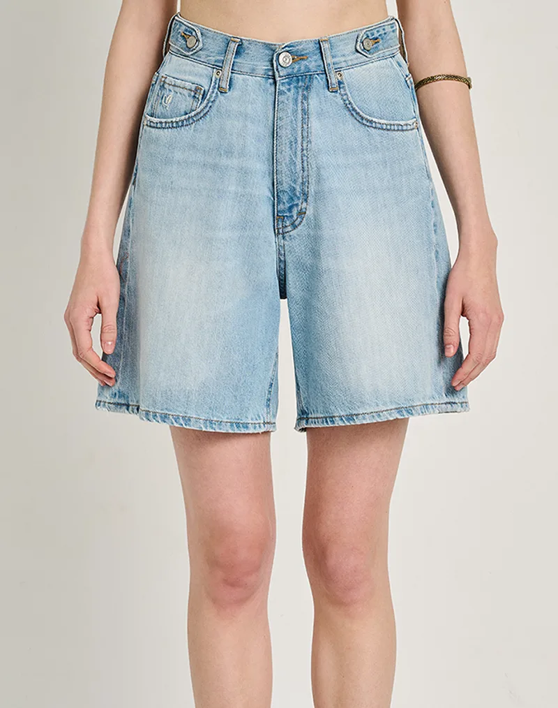 STAFF Rita Wmn Short Pant 100%Co 5-920.040.B4.055-.00 DenimLightBlue