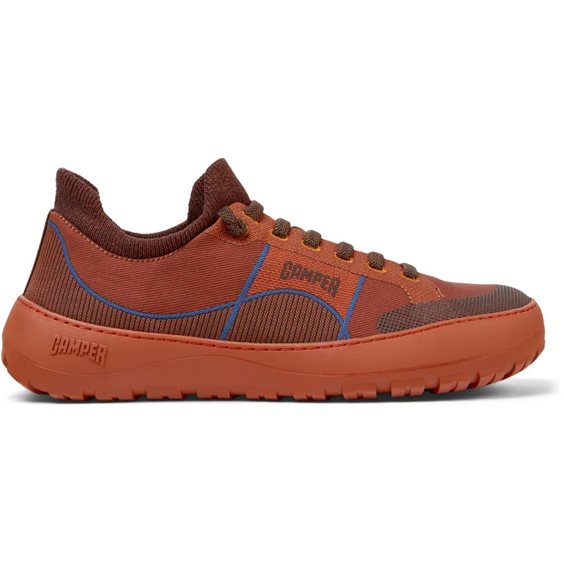 CAMPER Peu Serra - Casual παπούτσια Για Ανδρικα - Μπορντό,Πορτοκαλί, Μέγεθος 41, Cotton fabric