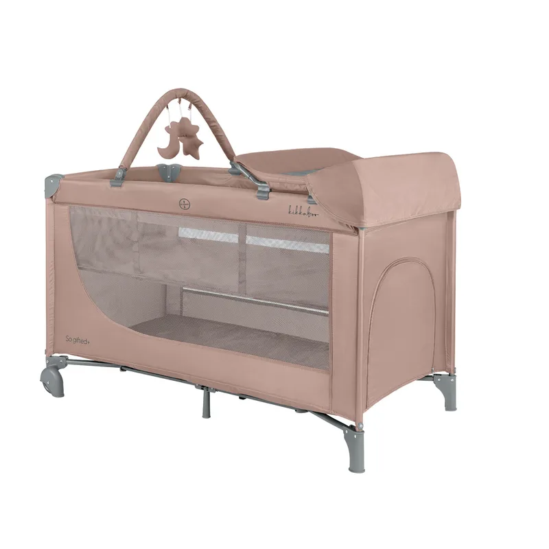 Παρκοκρέβατο (6+ Μηνών/Έως 15kg) Kikka Boo So Gifted Grey 2026