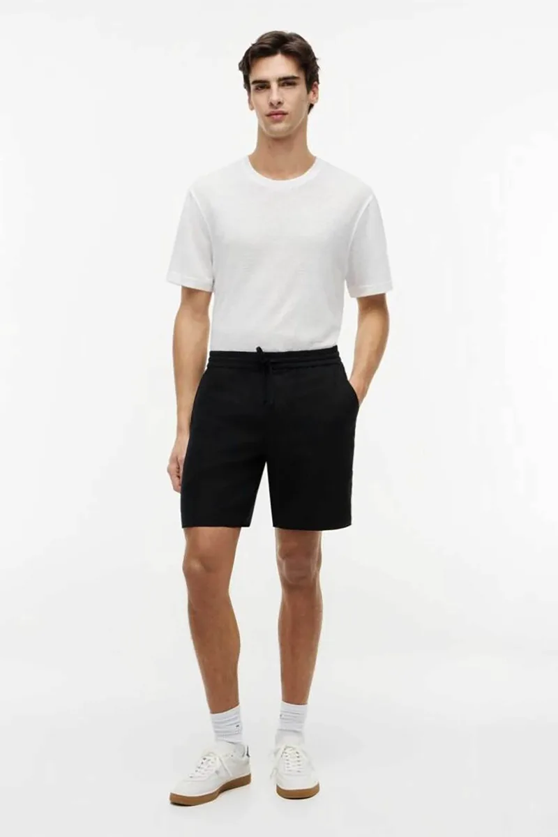Tommy Hilfiger ανδρική βερμούδα chino Regular Fit - MW0MW44353 Μαύρο