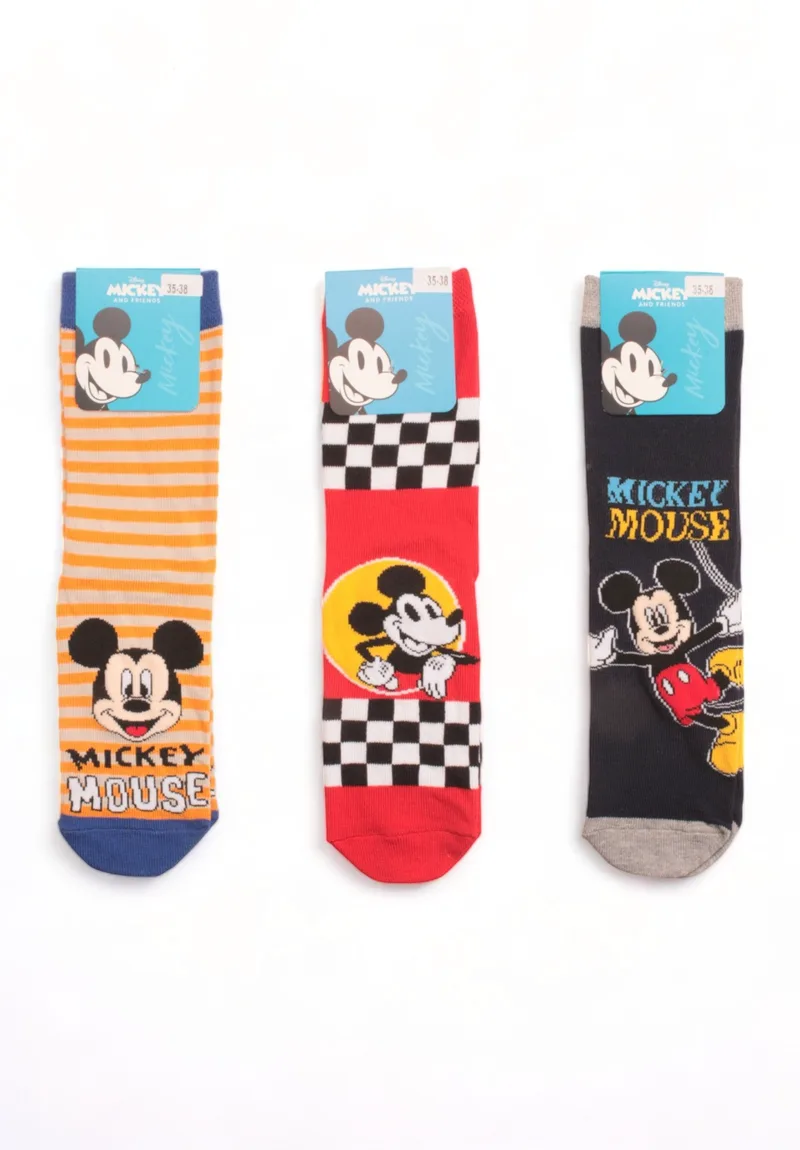 Κάλτσες παιδικές οικονομικό πακέτο Mickey Mouse 3 Τεμ. MC22172-Πολύχρωμο
